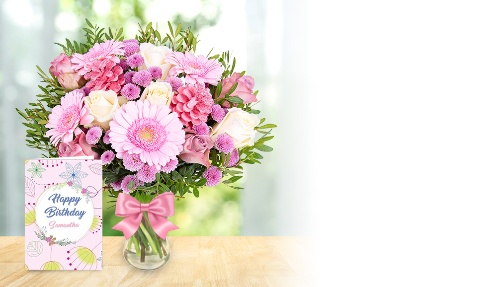 Flowers with Card Prestige Flowers