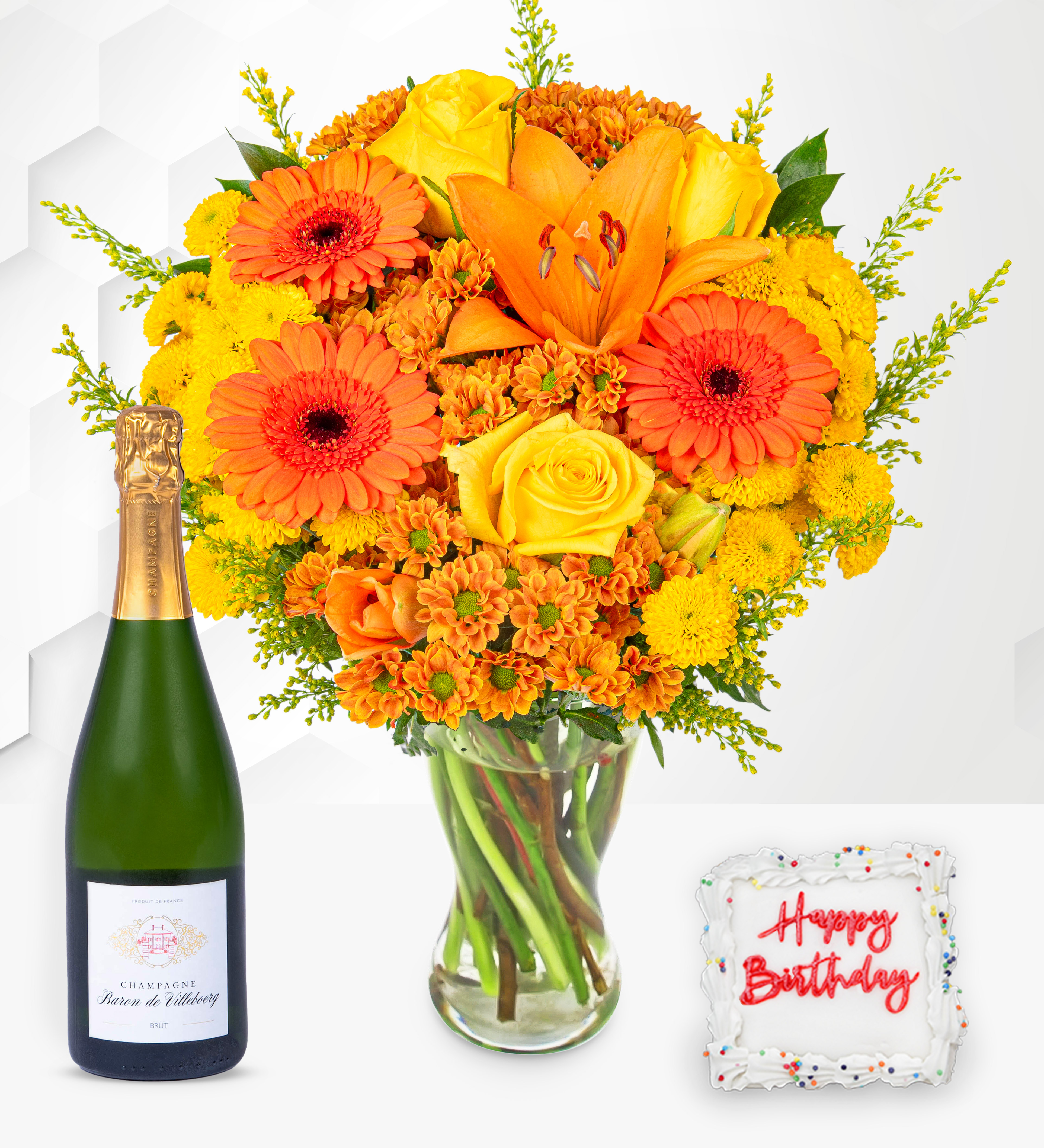 Celebration Delight Luxury Birthday Gift Prestige Flowers