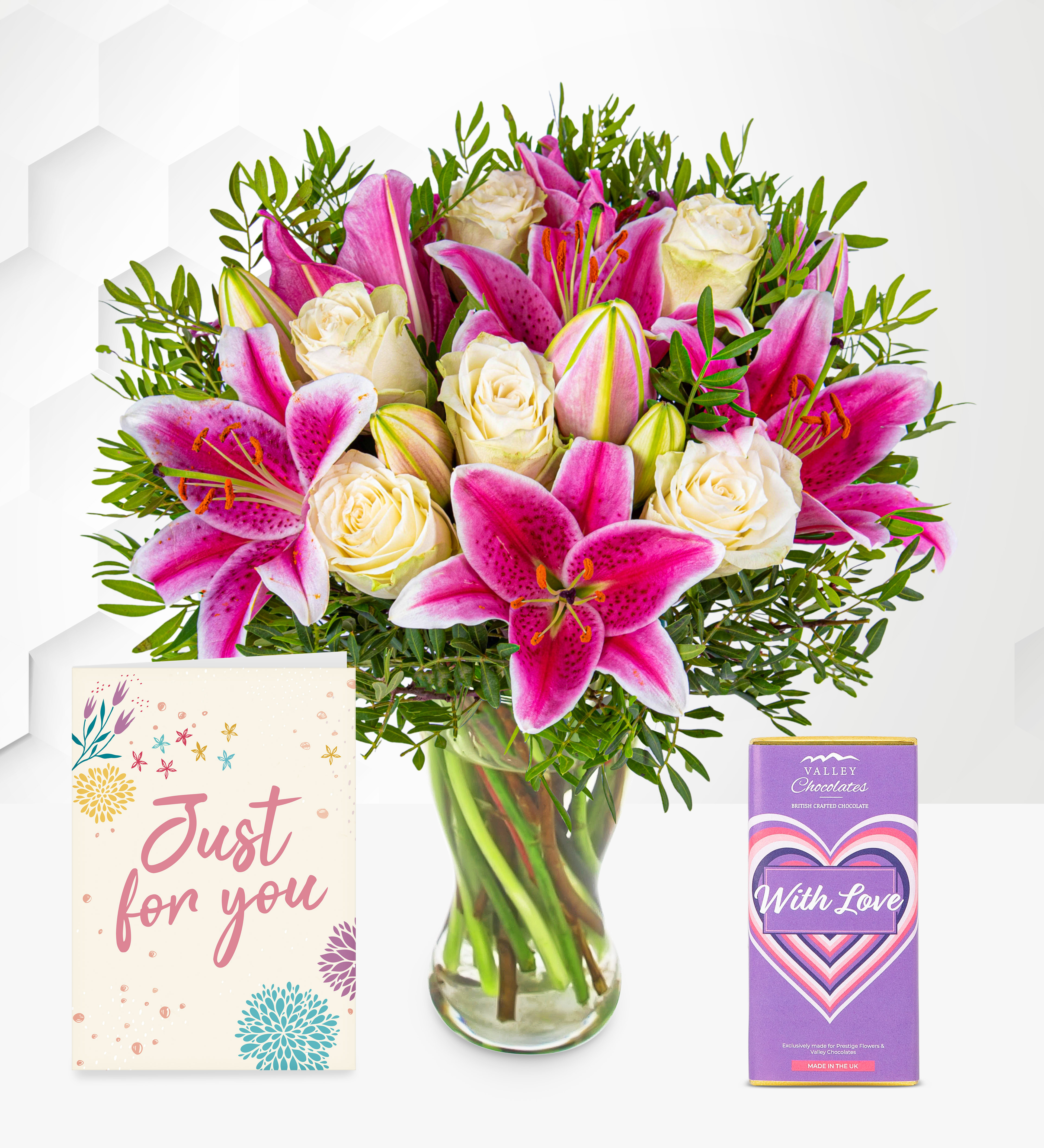 Pink Lilies & Roses Joy Gift | Prestige Flowers