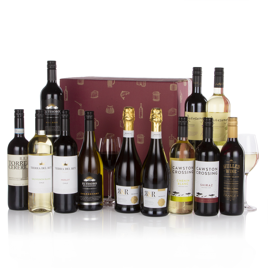 Twelve Wines in a Box Prestige Flowers