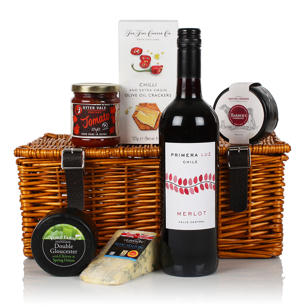 The Cheese & Wine Hamper Prestige Flowers