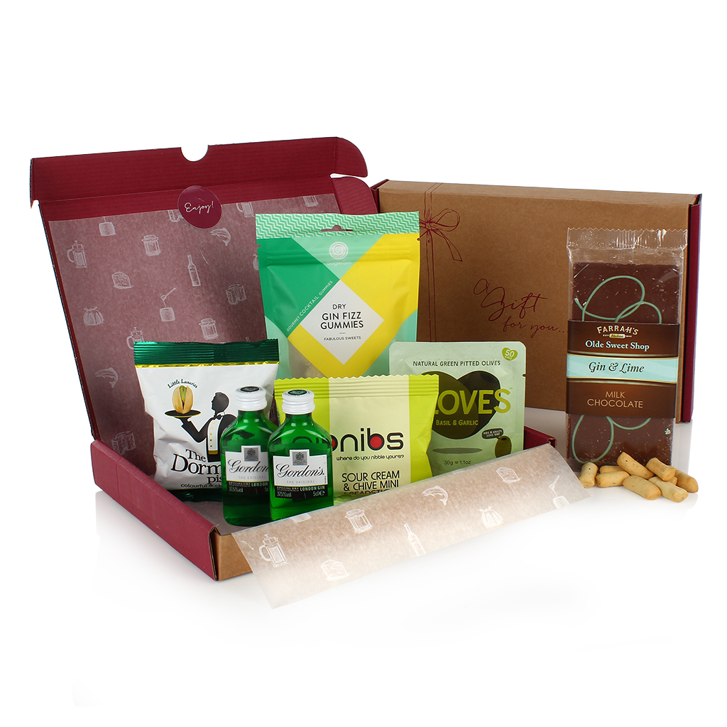 Gin & Nibbles Letterbox Hamper Prestige Flowers