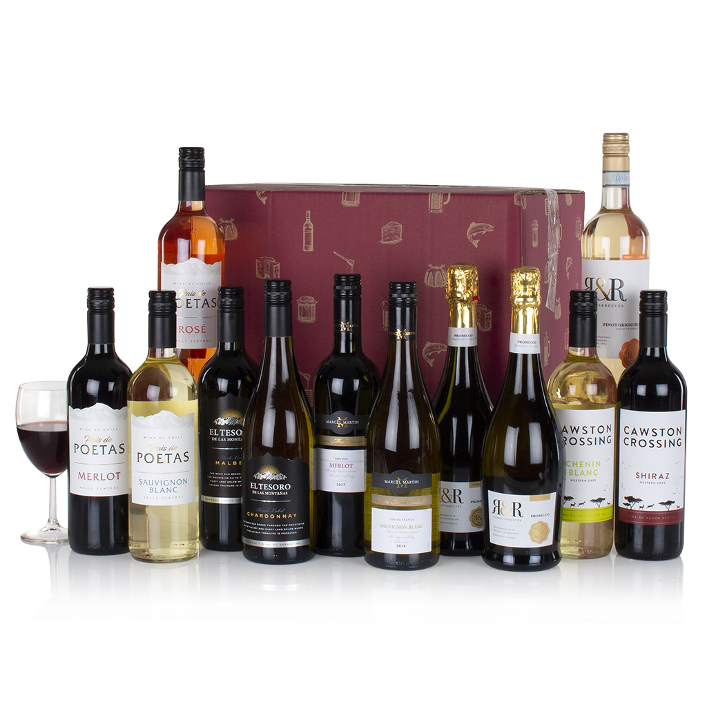 Twelve Wines in a Box Prestige Flowers