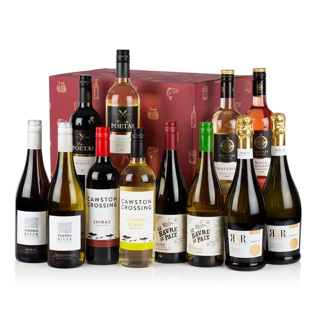 Twelve Wines in a Box Prestige Flowers