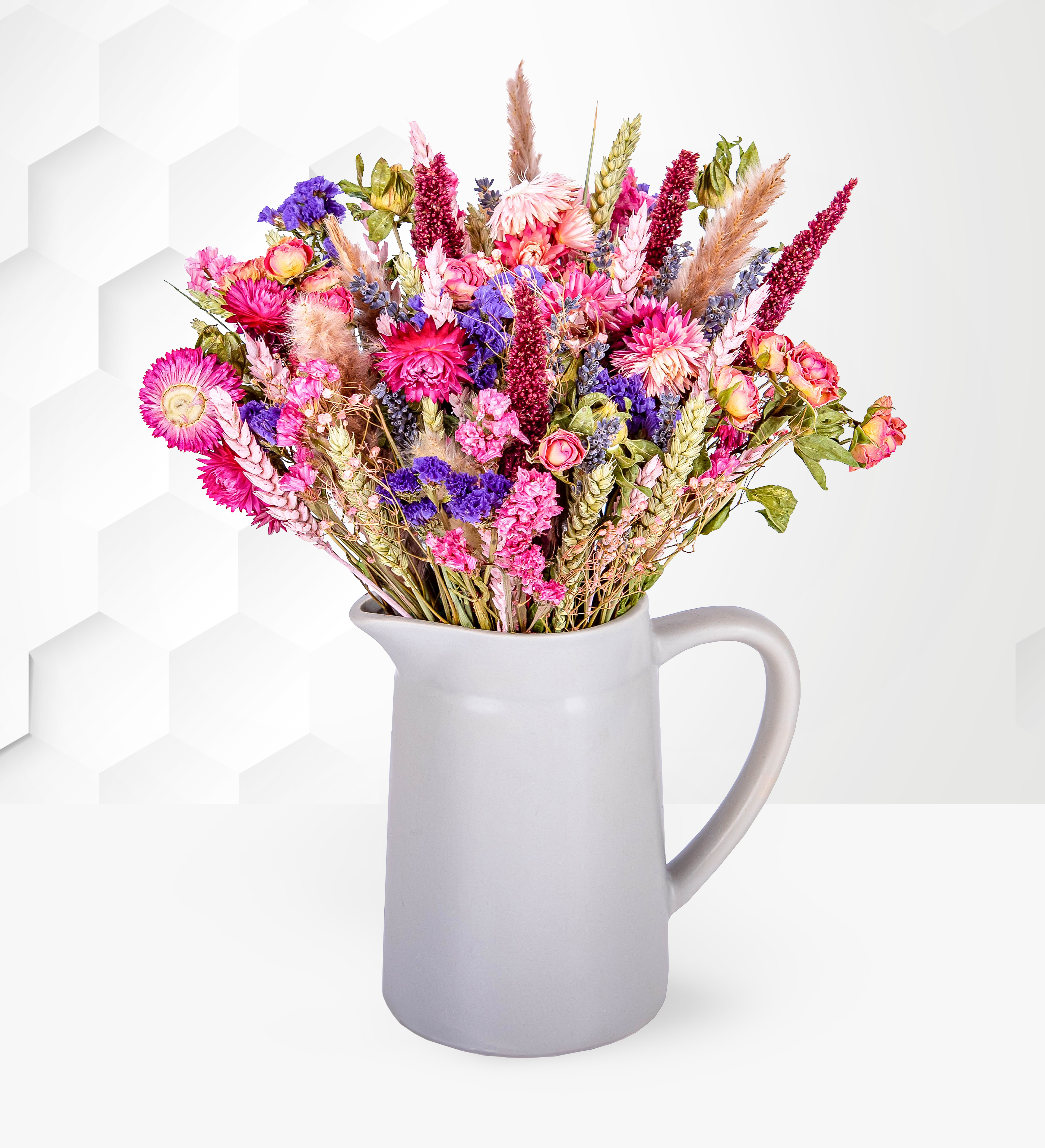 Pretty & Pink Dried Flowers - Dried Flowers - Dried Flower Bouquet - Dried Bouquet - Faux Flowers - Artificial Flowers